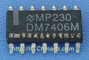 DM7406M:IC INVERTER HEX OPEN OUT 14-SOIC|National|专业电子元器件配套供应- 品牌代理- 深圳深威志电子